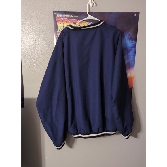 COOPERSTOWN baseball Dreams Park Size 2XL Blue pullover jacket Hall Fame Vintage - Picture 6 of 8